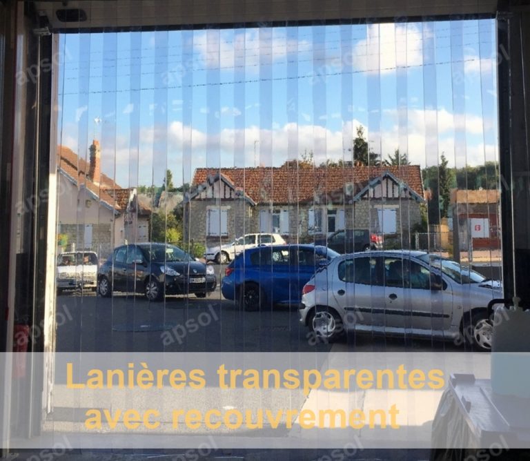 Lanière Transparente pvc souple avec recouvrement